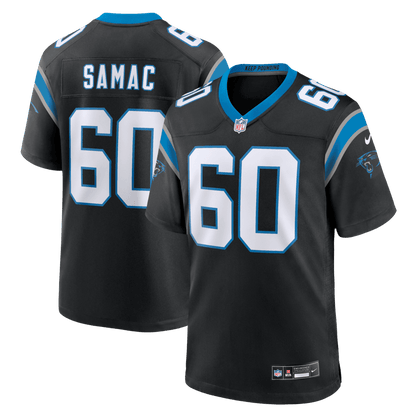 Nick Samac 60 Carolina Panthers Team Game Men Jersey - Black