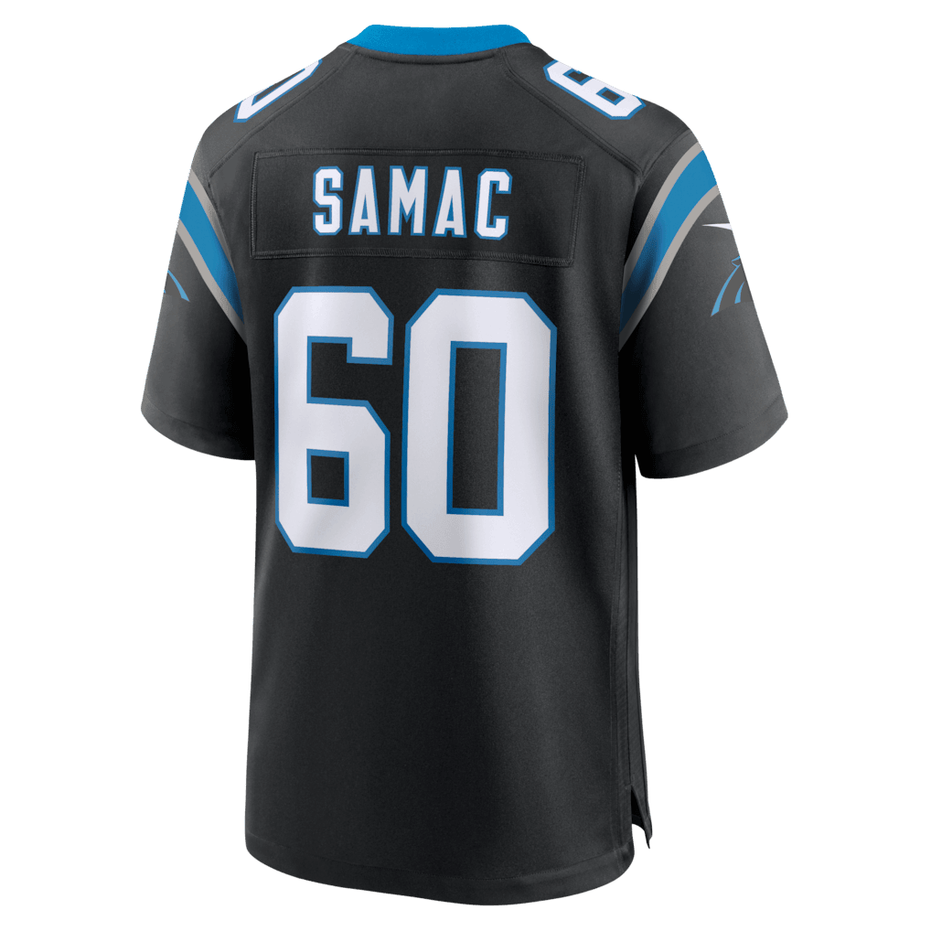 Nick Samac 60 Carolina Panthers Team Game Men Jersey - Black