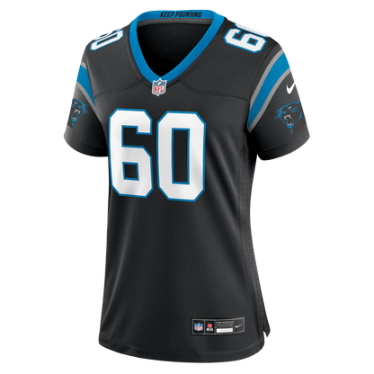 Nick Samac 60 Carolina Panthers Women's Team Game Jersey - Black