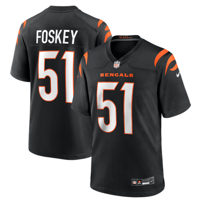 Isaiah Foskey 51 Cincinnati Bengals Team Game Men Jersey - Black