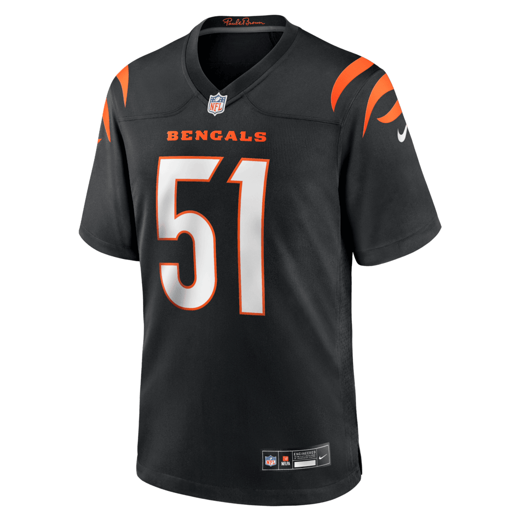 Isaiah Foskey 51 Cincinnati Bengals Team Game Men Jersey - Black