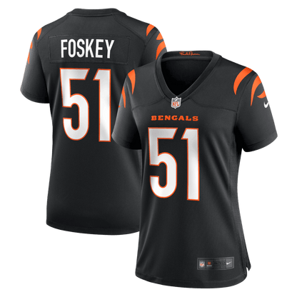 Isaiah Foskey 51 Cincinnati Bengals Women's Team Game Jersey - Black