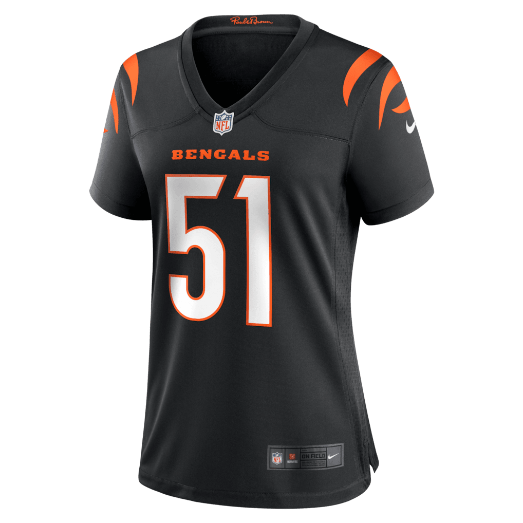 Isaiah Foskey 51 Cincinnati Bengals Women's Team Game Jersey - Black