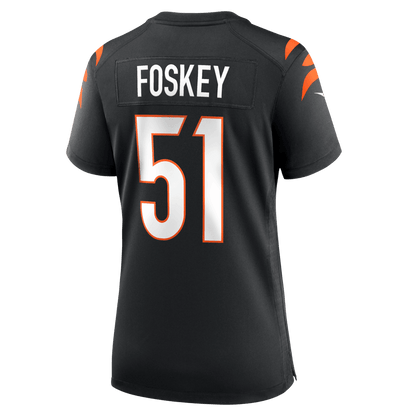 Isaiah Foskey 51 Cincinnati Bengals Women's Team Game Jersey - Black