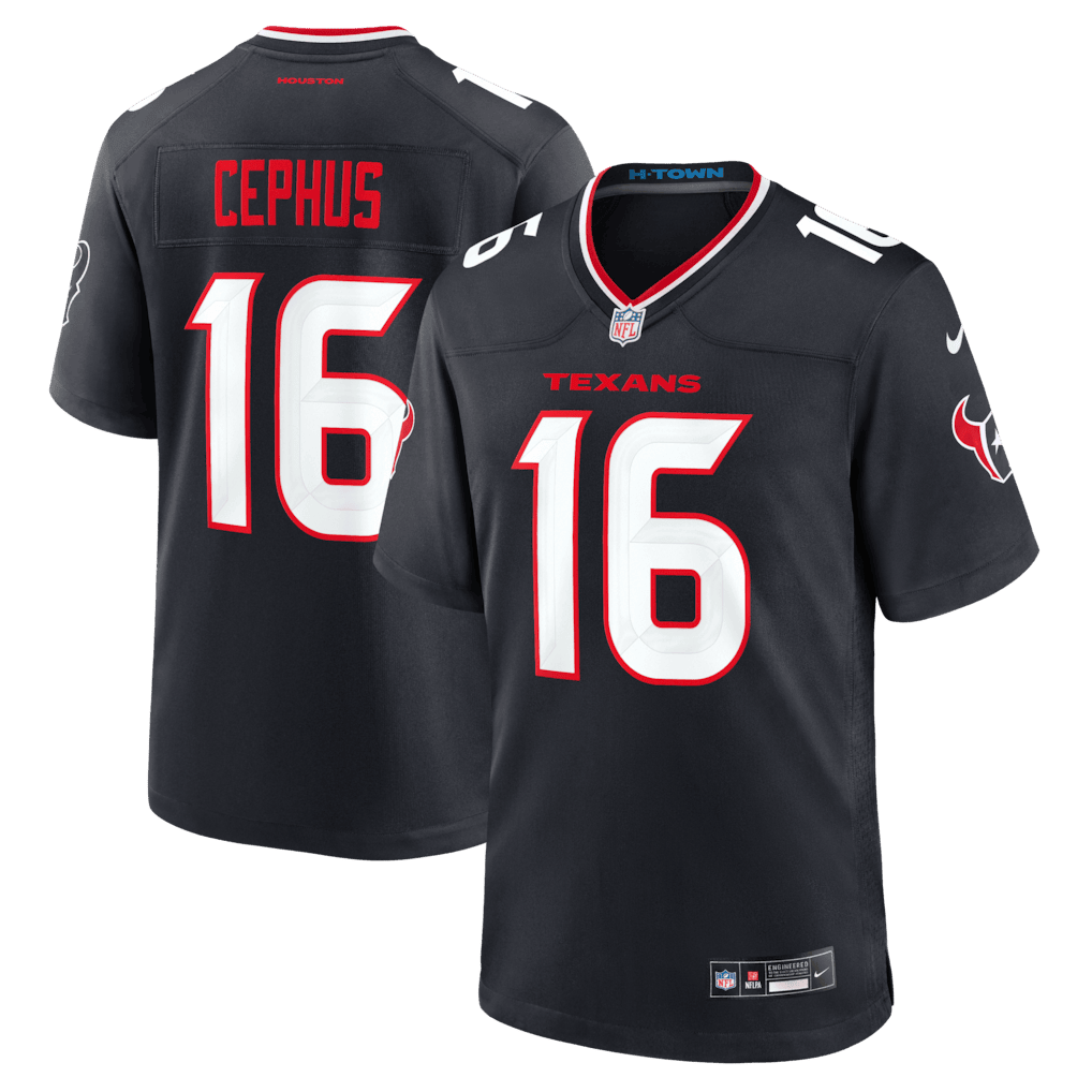 Quintez Cephus 16 Houston Texans Team Game Men Jersey - Navy