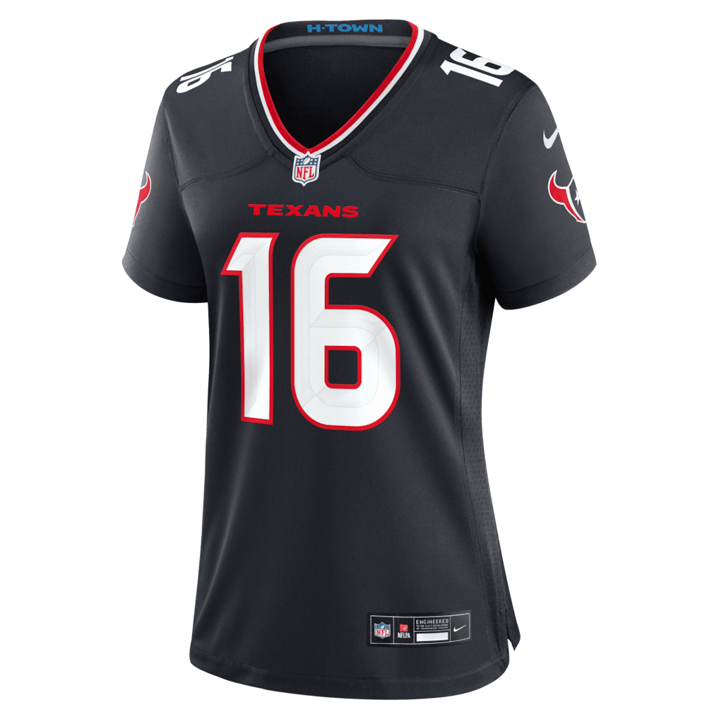 Quintez Cephus 16 Houston Texans Women's Team Game Jersey - Navy