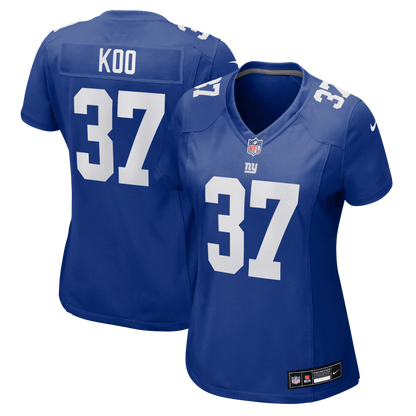 Younghoe Koo 37 New York Giants Women's Team Game Jersey - Royal