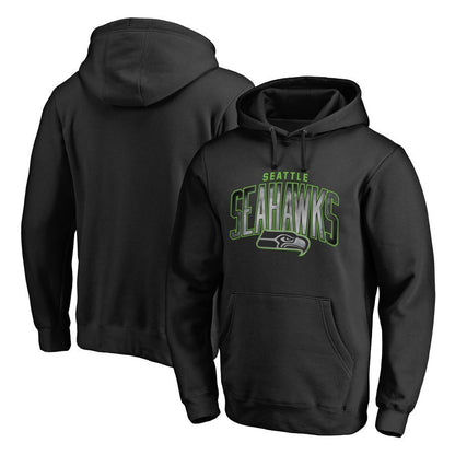 Seattle Seahawks Essential Shadowed Logo Hoodie Black