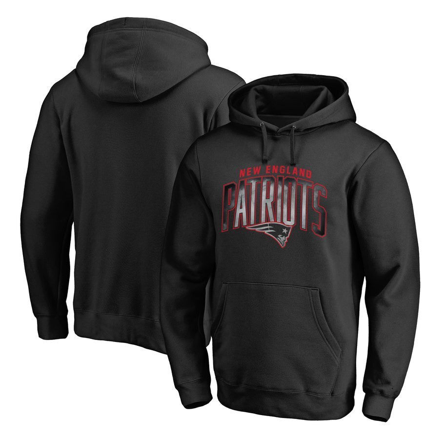 New England Patriots Essential Shadowed Logo Hoodie Black