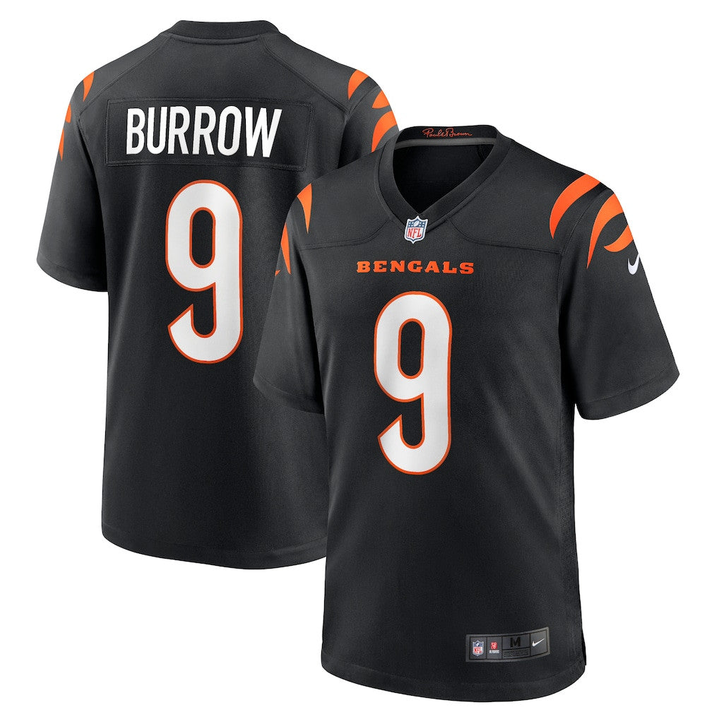 Joe Burrow 9 Cincinnati Bengals Team Game Men Jersey - Black