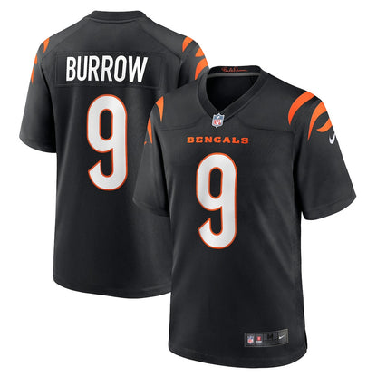 Joe Burrow 9 Cincinnati Bengals Team Game Men Jersey - Black