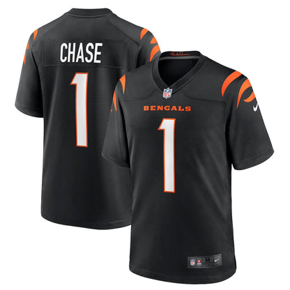 Ja'Marr Chase 1 Cincinnati Bengals Team Game Men Jersey - Black
