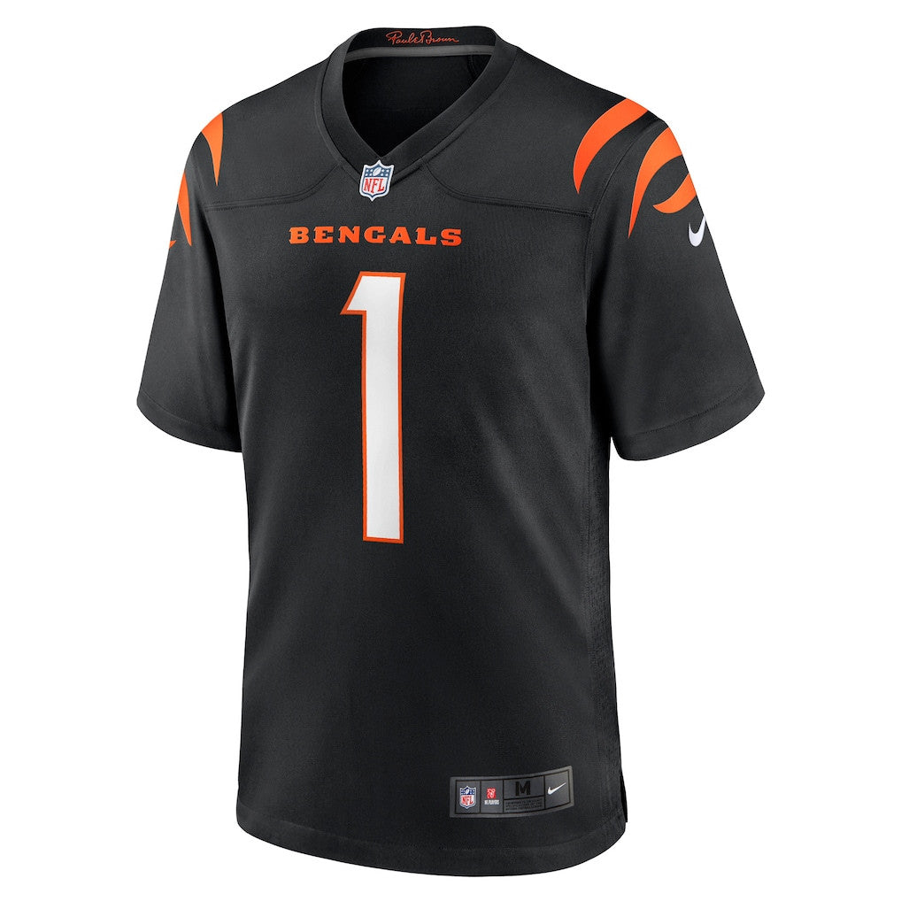 Ja'Marr Chase 1 Cincinnati Bengals Team Game Men Jersey - Black