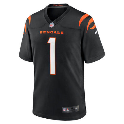 Ja'Marr Chase 1 Cincinnati Bengals Team Game Men Jersey - Black