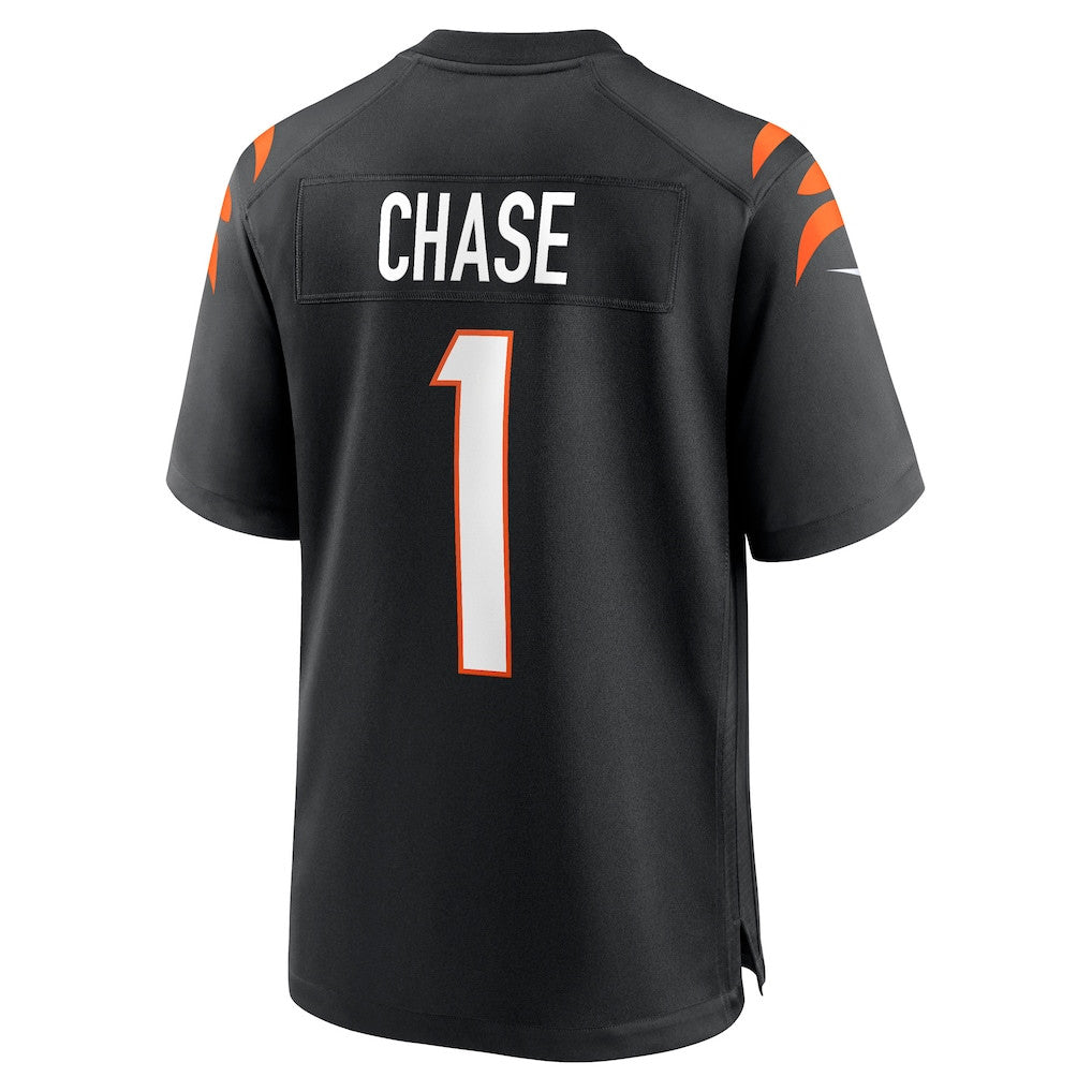 Ja'Marr Chase 1 Cincinnati Bengals Team Game Men Jersey - Black