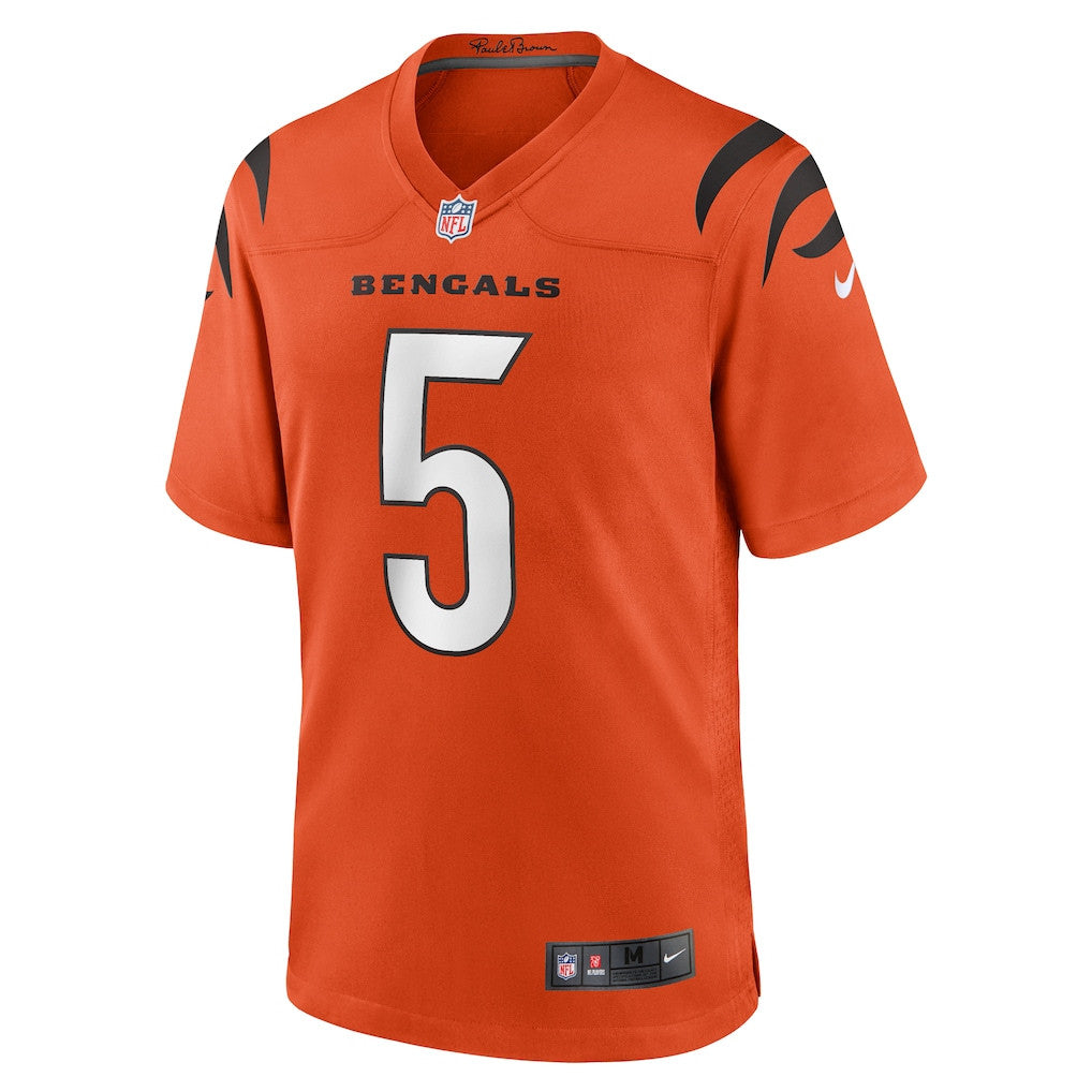Tee Higgins 5 Cincinnati Bengals Alternate Game Men Jersey - Orange