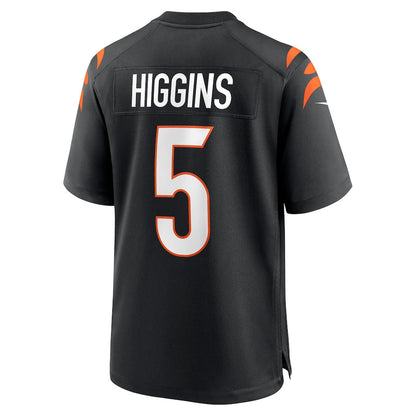 Tee Higgins 5 Cincinnati Bengals Team Game Men Jersey - Black