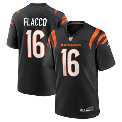 Joe Flacco 16 Cincinnati Bengals Team Game Men Jersey - Black