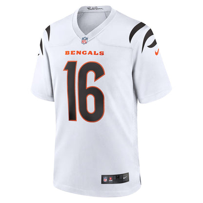 Joe Flacco 16 Cincinnati Bengals Team Game Men Jersey - White