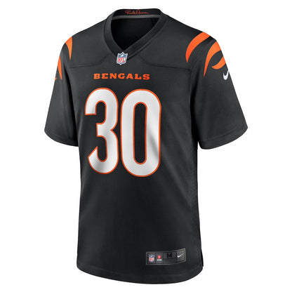 Chase Brown 30 Cincinnati Bengals Team Game Men Jersey - Black