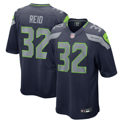 Mike Reid 32 Seattle Seahawks Team Game Men Jersey - College Navy
