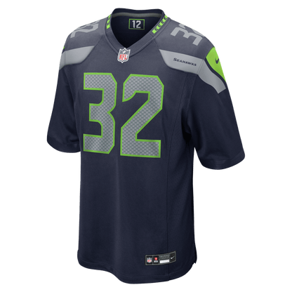 Mike Reid 32 Seattle Seahawks Team Game Men Jersey - College Navy