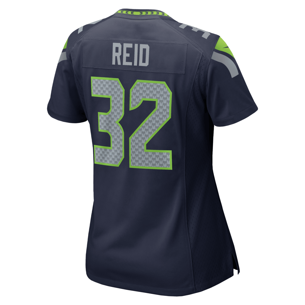 Mike Reid 32 Seattle Seahawks Women's Team Game Jersey - College Navy