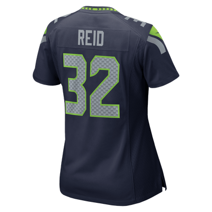 Mike Reid 32 Seattle Seahawks Women's Team Game Jersey - College Navy