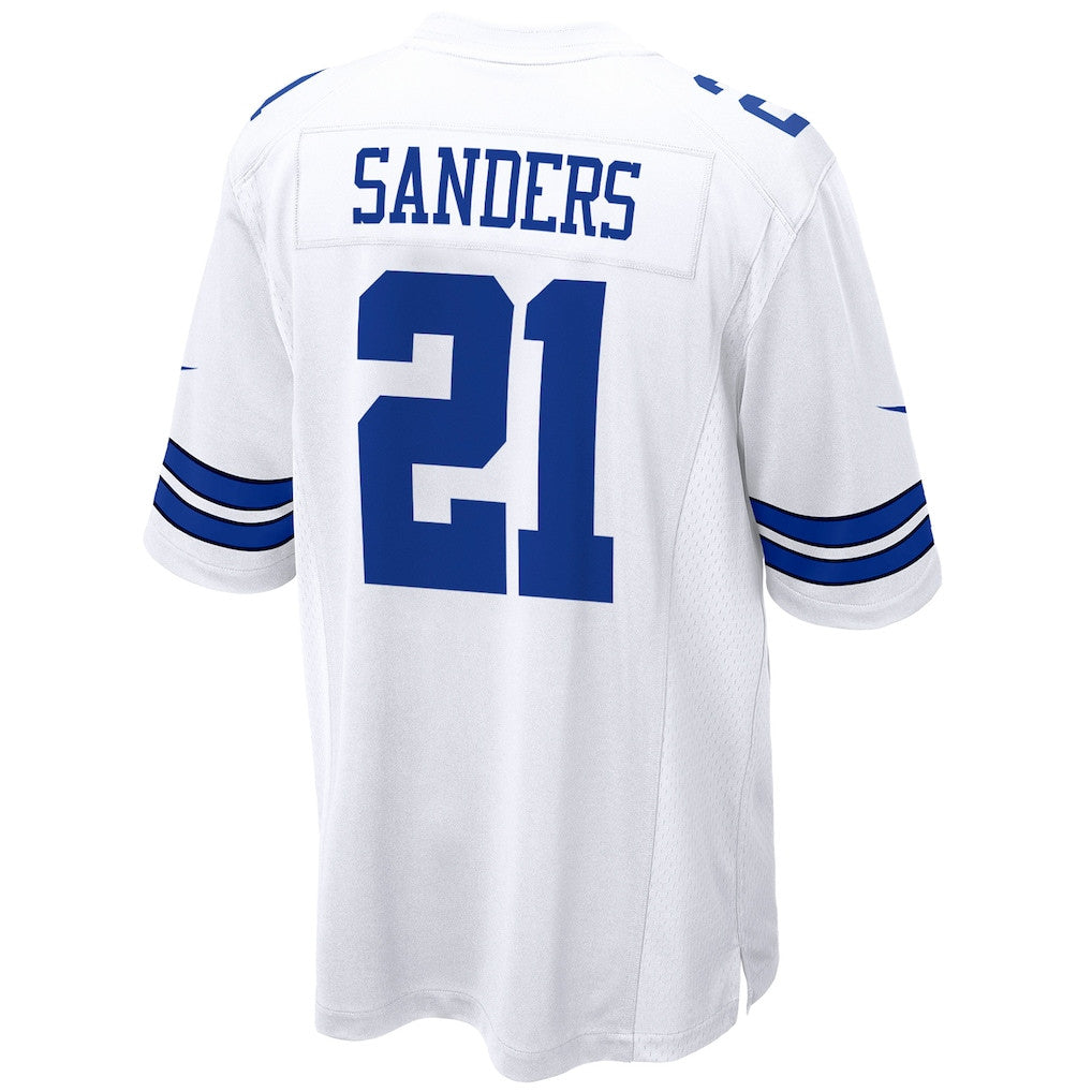 Deion Sanders 21 Dallas Cowboys Retired Player Game Men Jersey - White