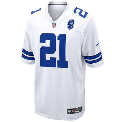 Deion Sanders 21 Dallas Cowboys Retired Player Game Men Jersey - White