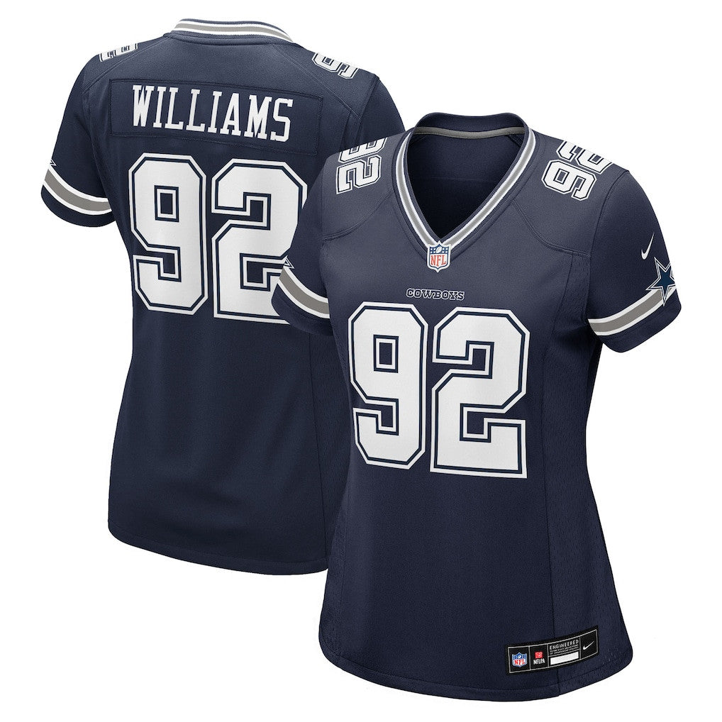 Quinnen Williams 92 Dallas Cowboys Women's Team Game Jersey - Navy