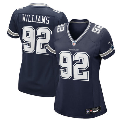 Quinnen Williams 92 Dallas Cowboys Women's Team Game Jersey - Navy