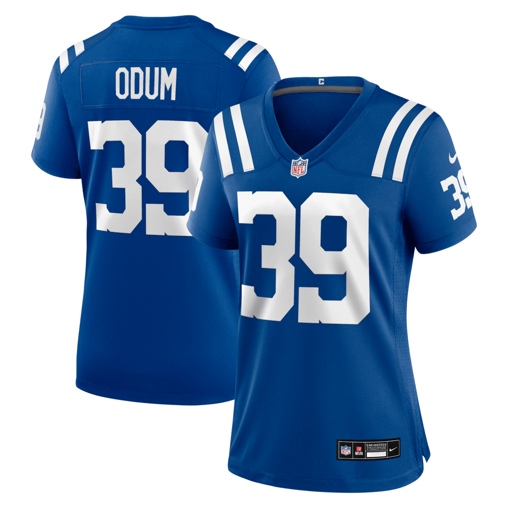 George Odum 39 Indianapolis Colts Women's Team Game Jersey - Royal