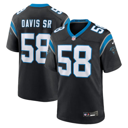 Thomas Davis Sr. 58 Carolina Panthers Team Retired Game Men Jersey - Black