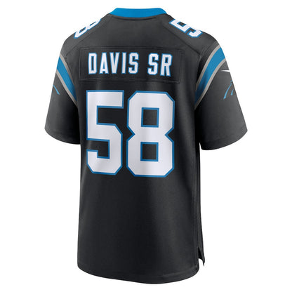 Thomas Davis Sr. 58 Carolina Panthers Team Retired Game Men Jersey - Black