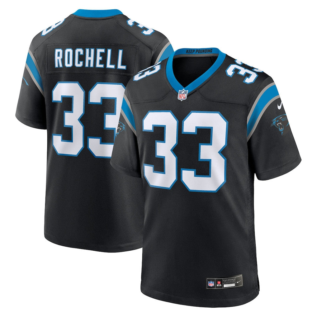 Robert Rochell 33 Carolina Panthers Team Game Men Jersey - Black