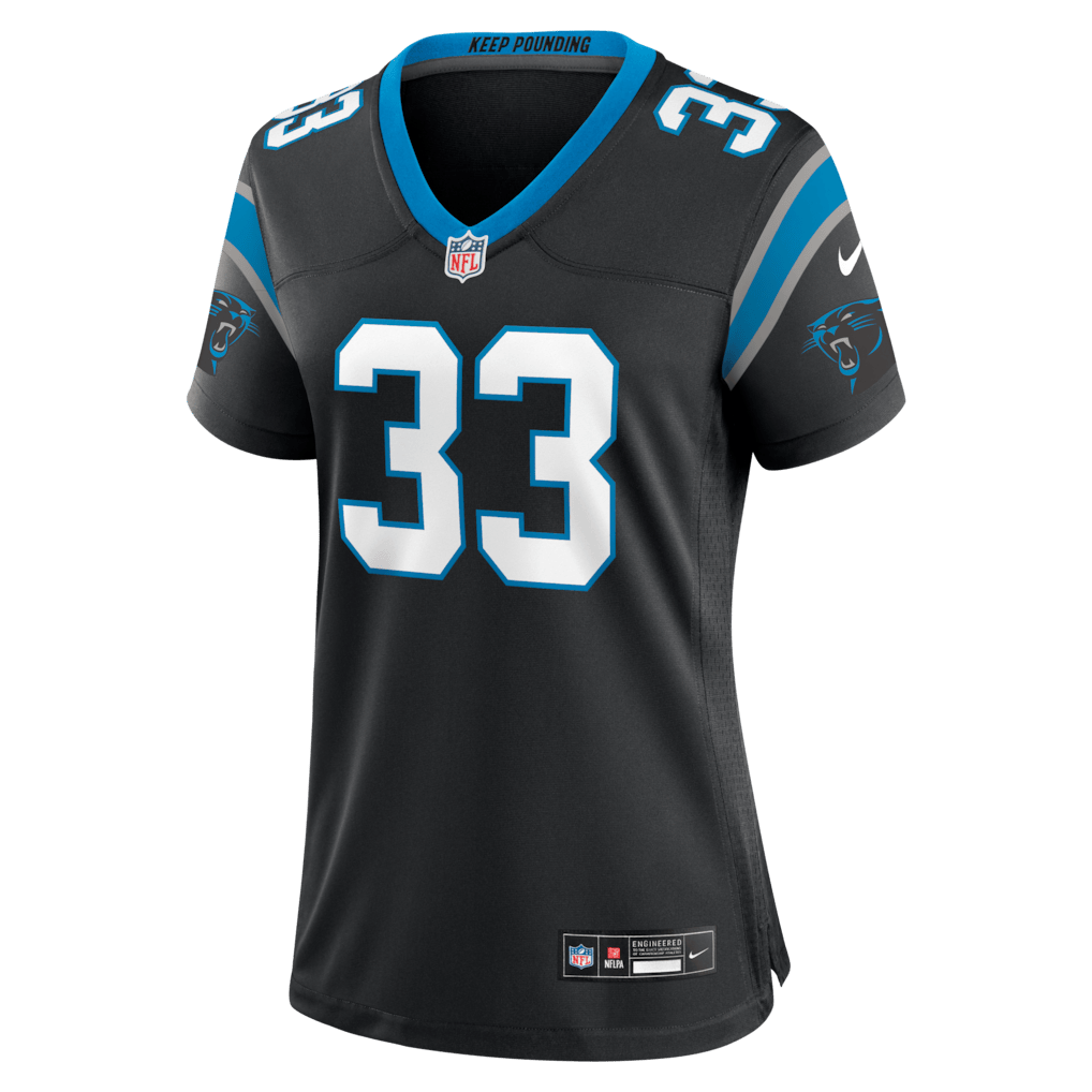 Robert Rochell 33 Carolina Panthers Women's Team Game Jersey - Black
