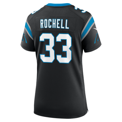 Robert Rochell 33 Carolina Panthers Women's Team Game Jersey - Black
