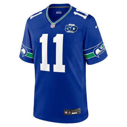 Jaxon Smith-Njigba 11 Seattle Seahawks Alternate 50th Season Game Men Jersey - Royal