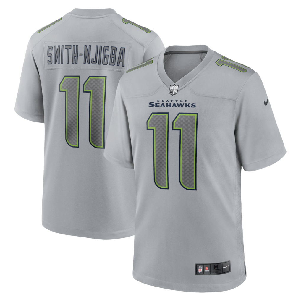 Jaxon Smith-Njigba 11 Seattle Seahawks Atmosphere Fashion Game Jersey - Gray