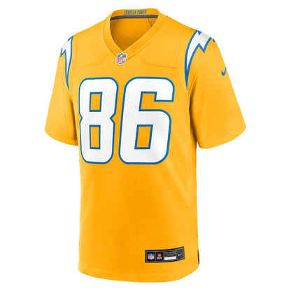 Oronde Gadsden 86 Los Angeles Chargers Alternate Charger Power Game Men Jersey - Gold