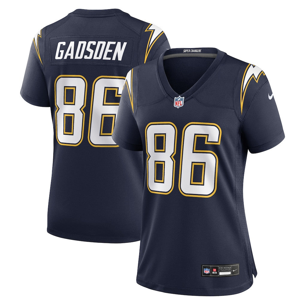 Oronde Gadsden 86 Los Angeles Chargers Women's Alternate 2 Super Chargers Game Jersey - Navy
