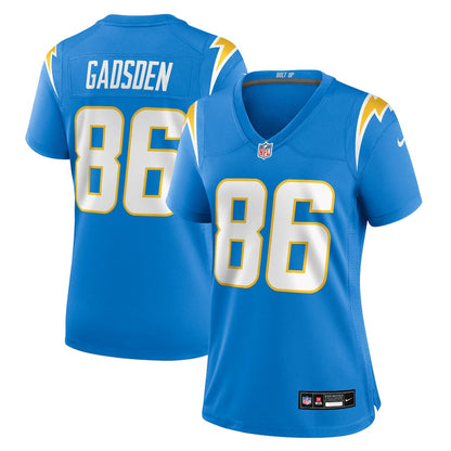 Oronde Gadsden 86 Los Angeles Chargers Women's Team Game Jersey - Powder Blue