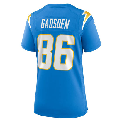 Oronde Gadsden 86 Los Angeles Chargers Women's Team Game Jersey - Powder Blue