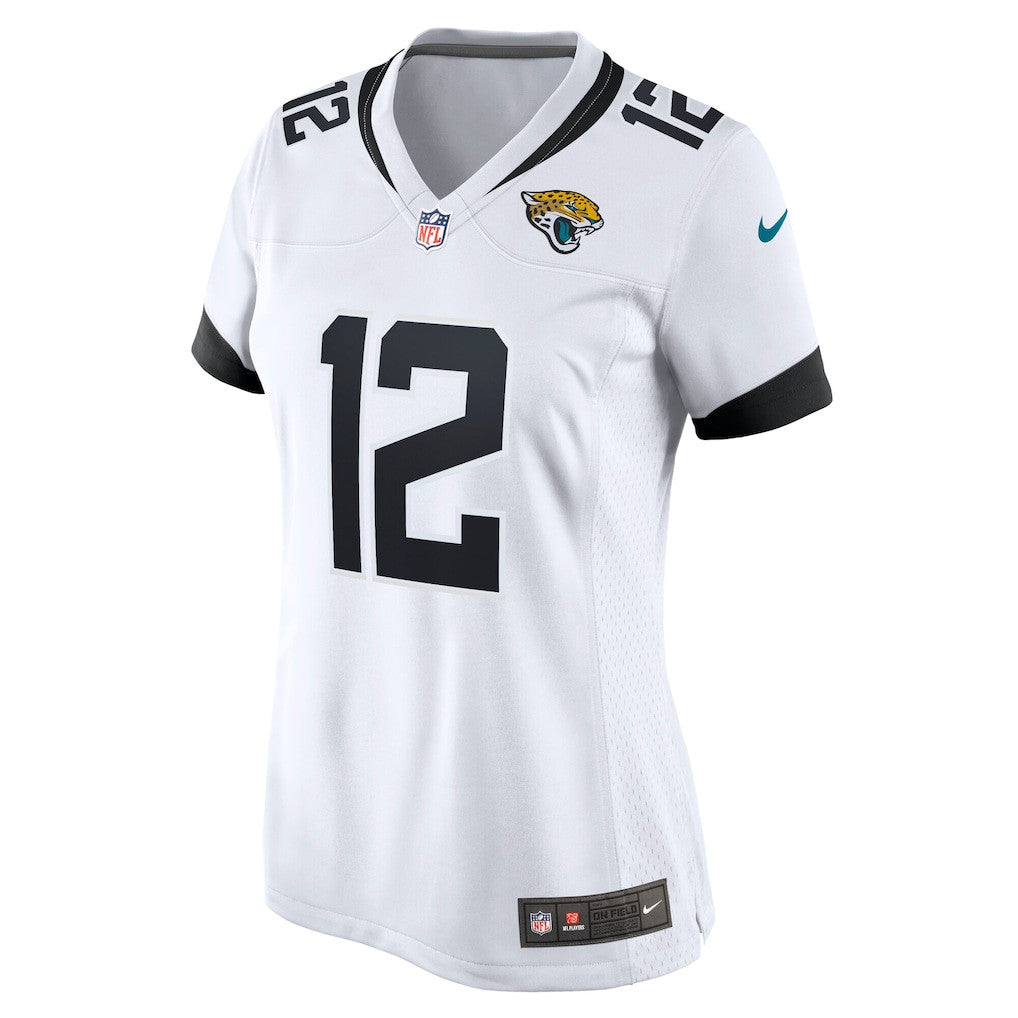 Travis Hunter 12 Jacksonville Jaguars Women's Game Jersey - White