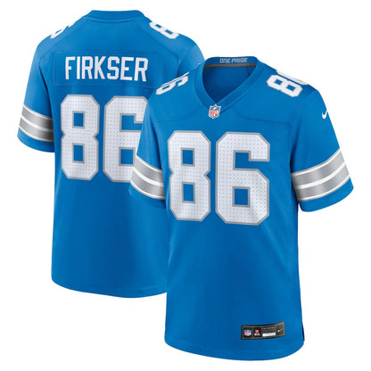 Anthony Firkser 86 Detroit Lions Team Game Men Jersey - Blue