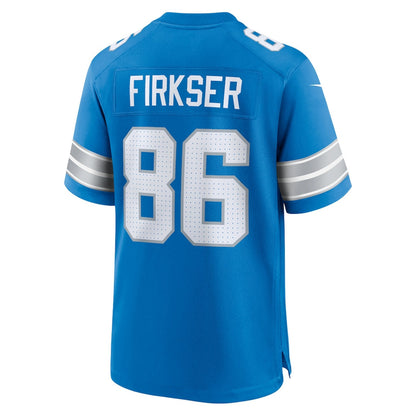Anthony Firkser 86 Detroit Lions Team Game Men Jersey - Blue