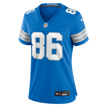 Anthony Firkser 86 Detroit Lions Women's Team Game Jersey - Blue