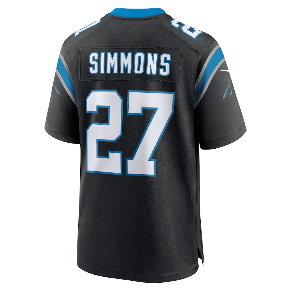 Isaiah Simmons 27 Carolina Panthers Team Game Men Jersey - Black