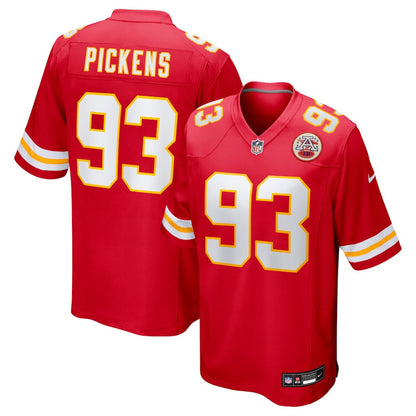 Zacch Pickens 93 Kansas City Chiefs Team Game Men Jersey - Red